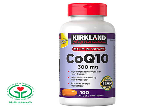 Thuốc bổ tim Q10 của Mỹ Kirkland Signature CoQ10 300mg