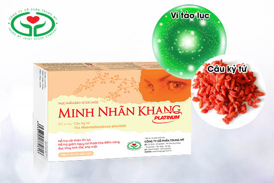Thực phẩm bảo vệ sức khỏe Minh Nhãn Khang Platinum chứa Câu kỷ tử