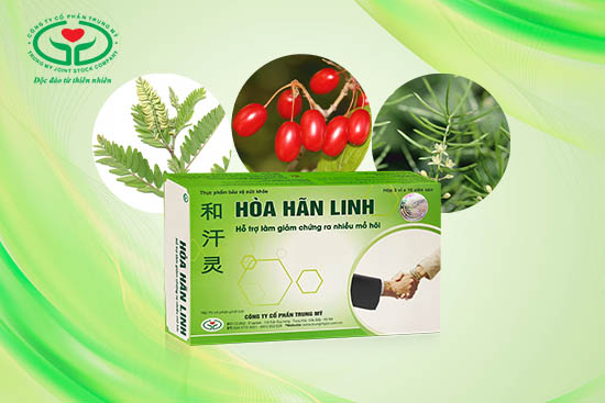 Thực phẩm bảo vệ sức khỏe Hòa Hãn Linh dùng cho người bị ra nhiều mồ hôi