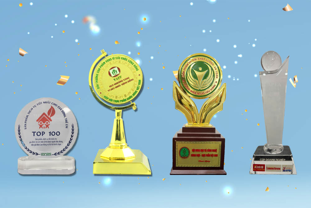 Giải thưởng, chứng nhận góp phần vinh danh các sản phẩm Trung Mỹ phân phối